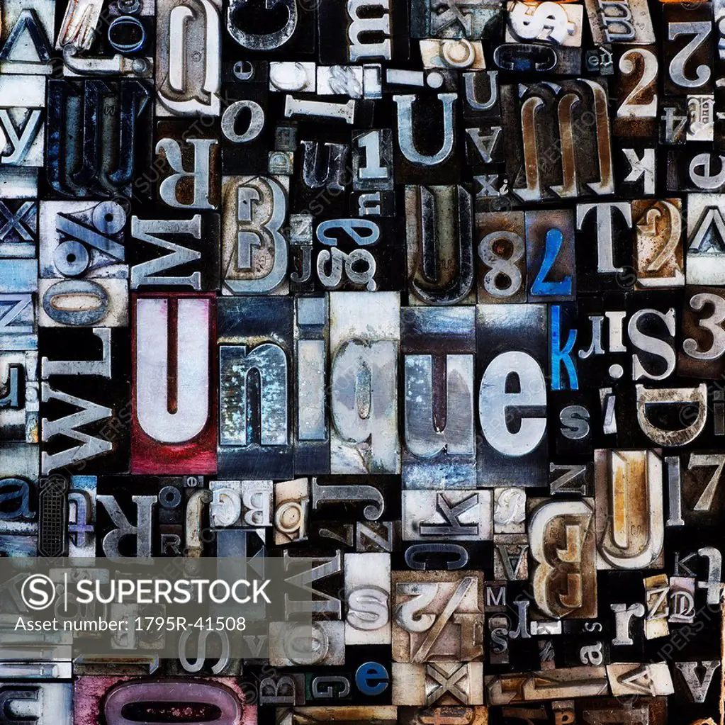 Composition of letterpress blocks