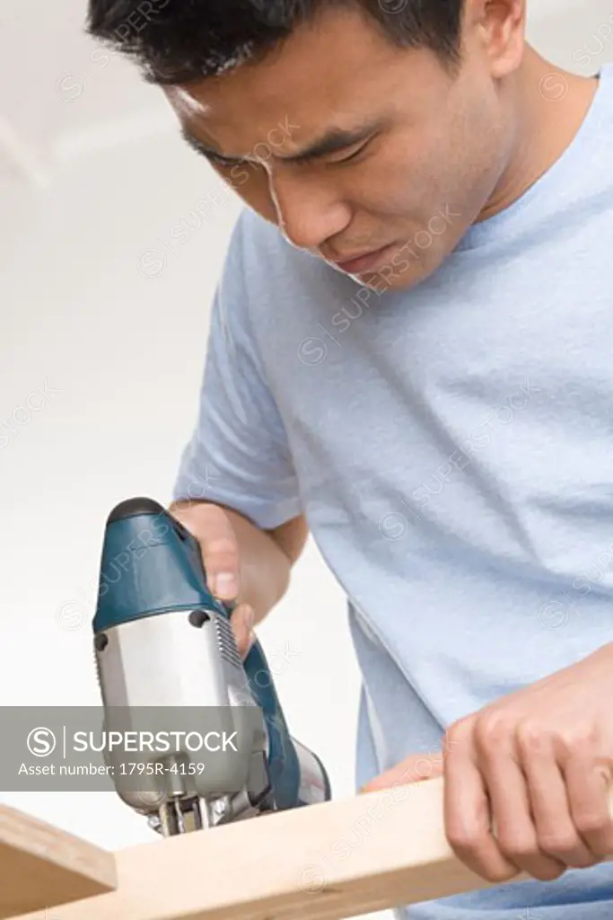 Man doing home repairs