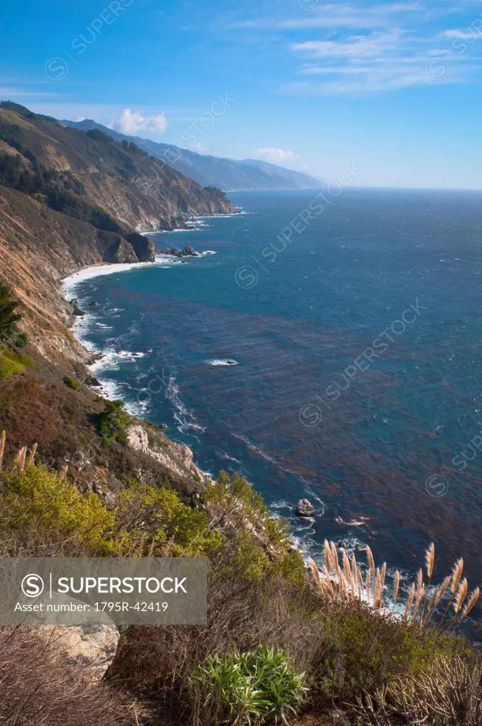 USA, California, Big Sur, Rugged coastline