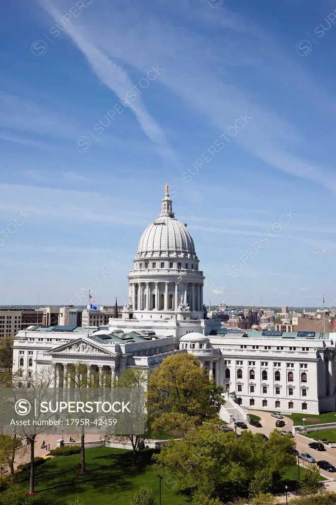 USA, Wisconsin, Madison, State Capitol Building