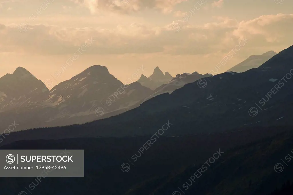 USA, Montana, Glacier National Park, Mountain range