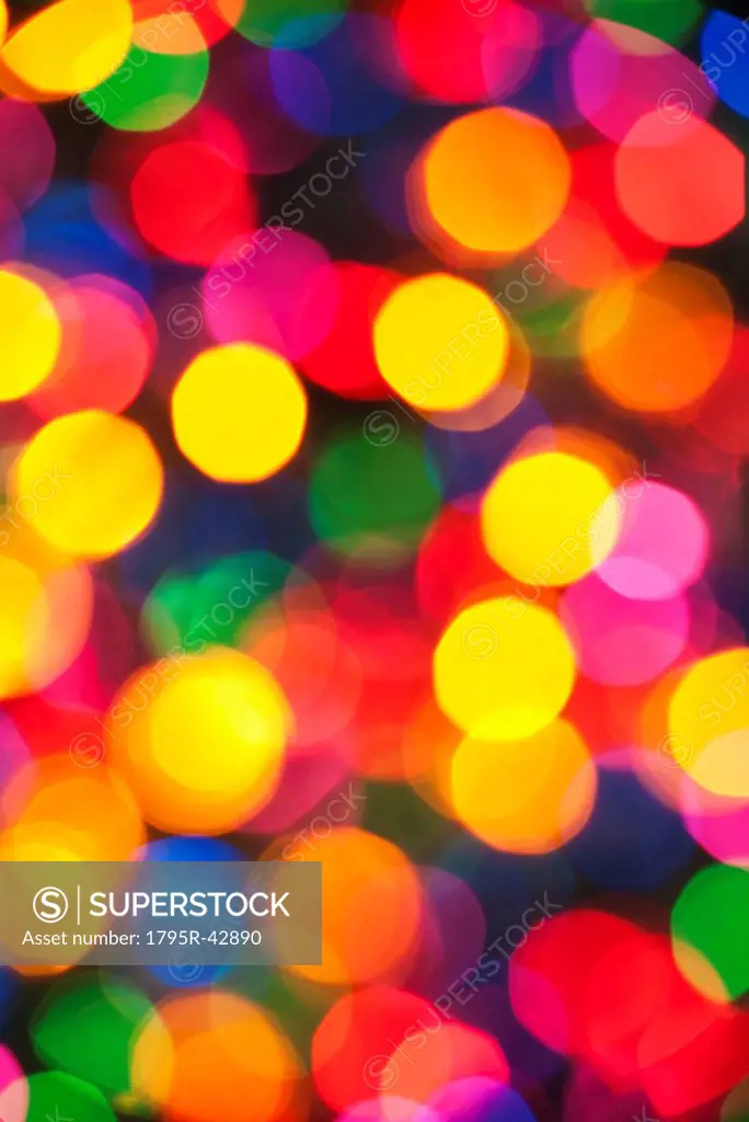 Illuminated Christmas tree lights