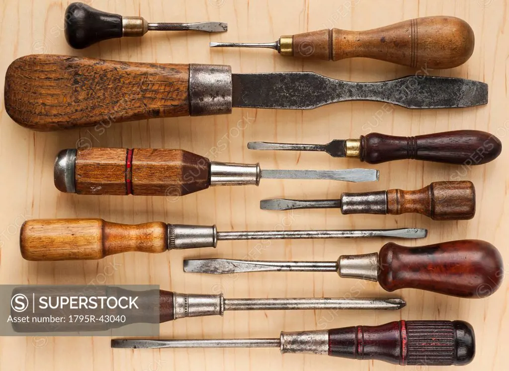 Selection of old screwdrivers