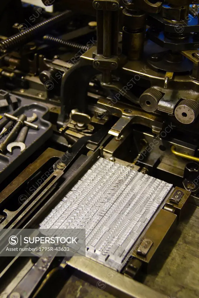 Antique printing press