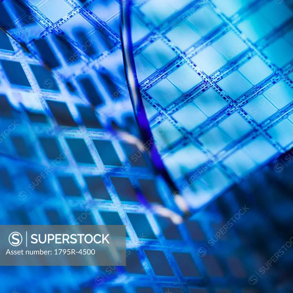 Close-up of silicon chips