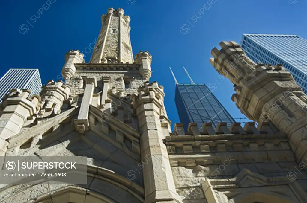 Water Tower and John Hancock Center Chicago Illinois USA