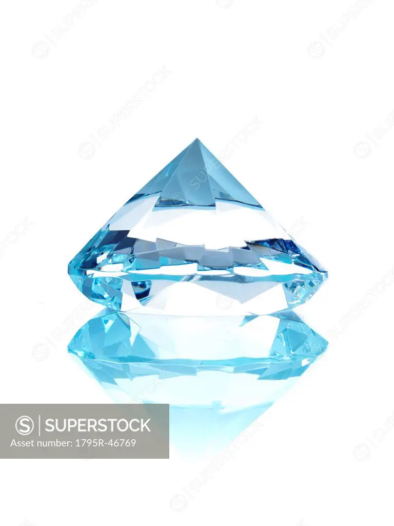 Diamond on white background