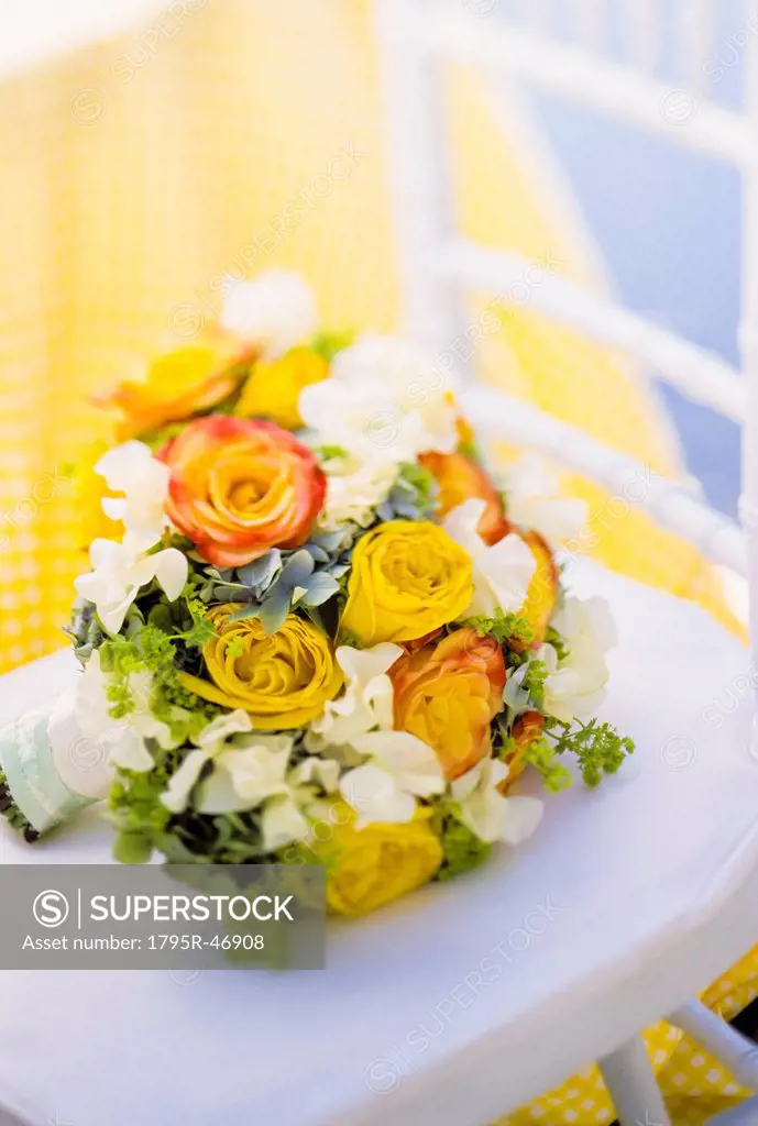 USA, New York, New York City, Close_up of bouquet outdoors