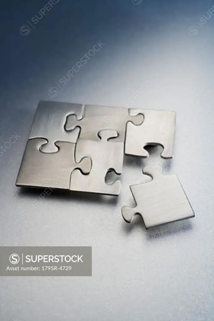 Metallic jigsaw puzzle