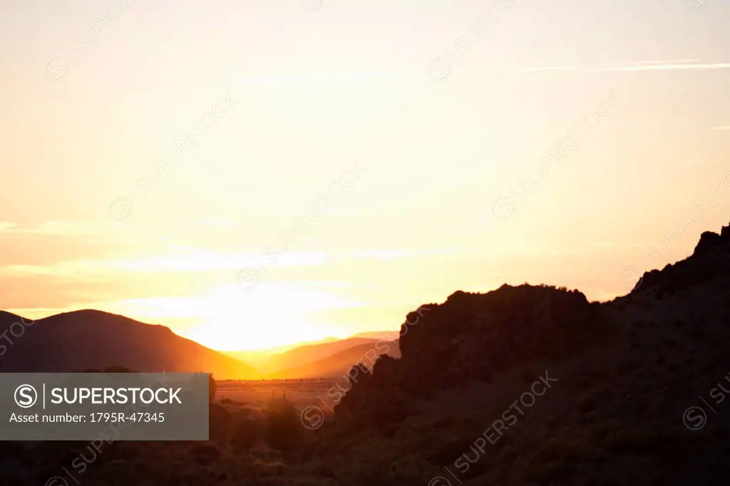 USA, Colorado, Sunrise in mountains