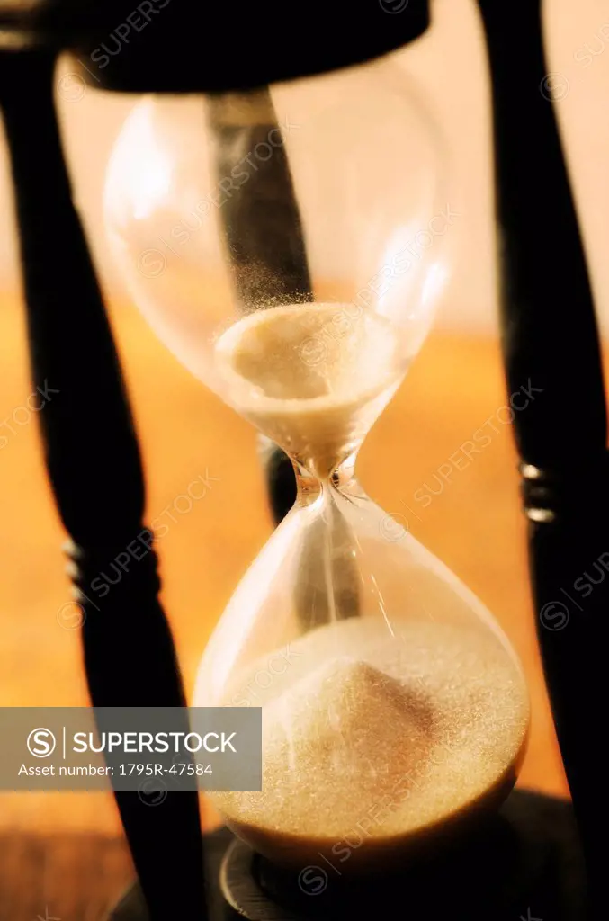 Hourglass with pouring sand