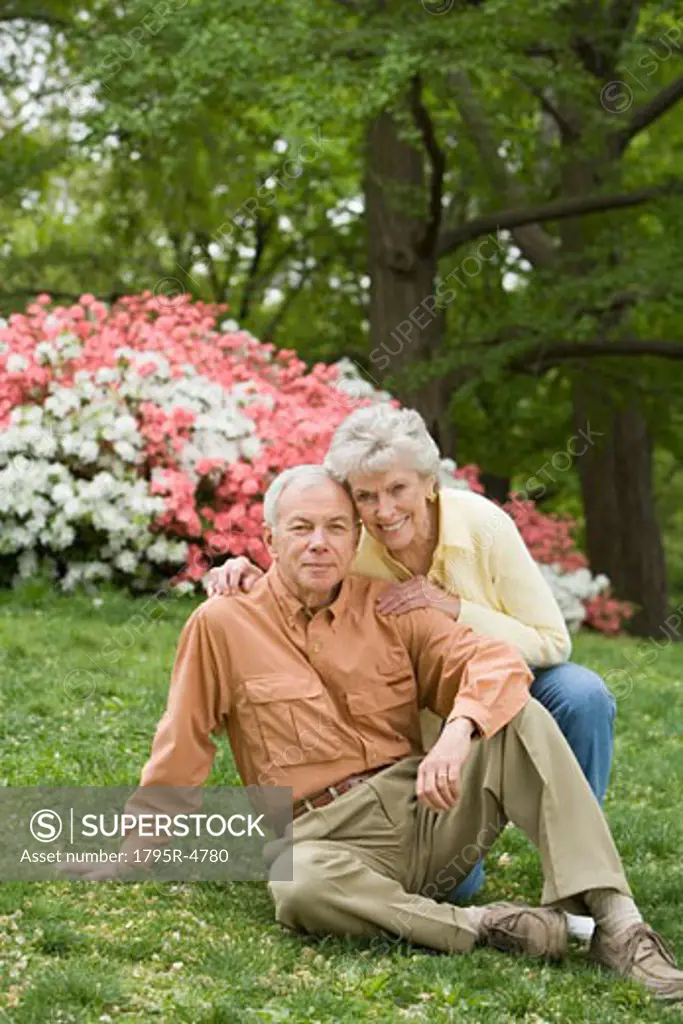 Portrait of a senior couple outdoors