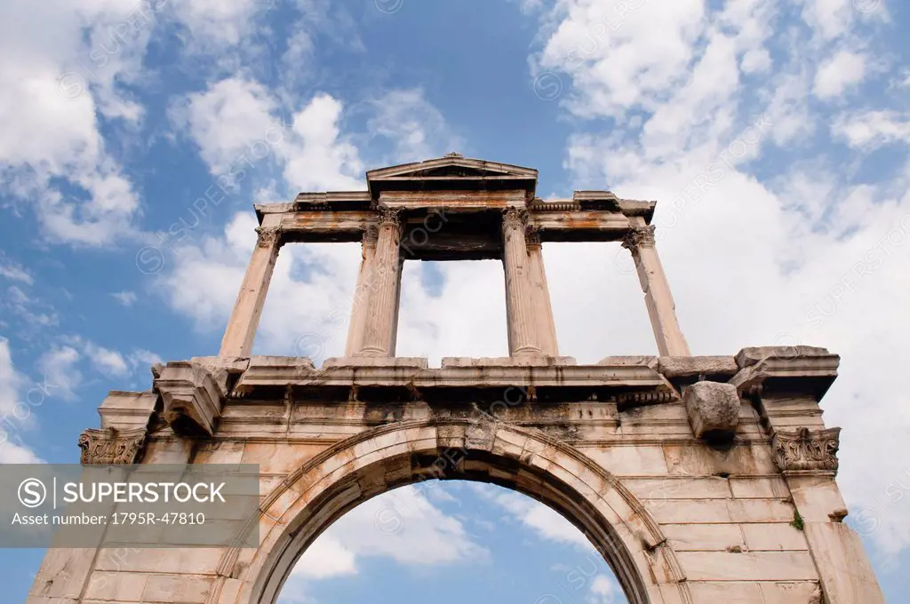 Greece, Athens, Hadrians Gate