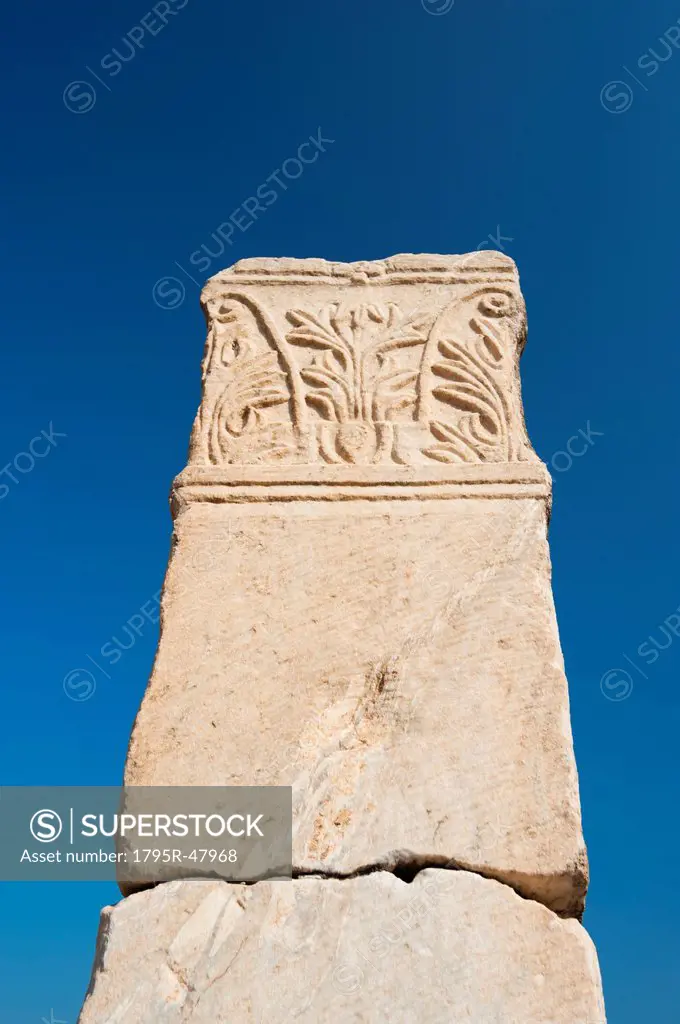 Turkey, Ephesus, Column