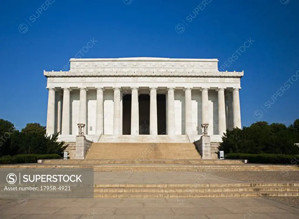 Lincoln Memorial facade Washington DC USA