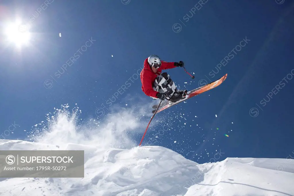 USA, Colorado, Telluride, Downhill skiing