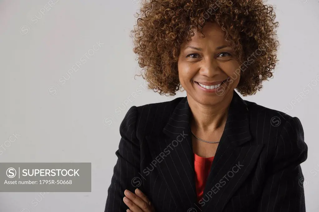 Portrait of mature businesswoman, studio shot
