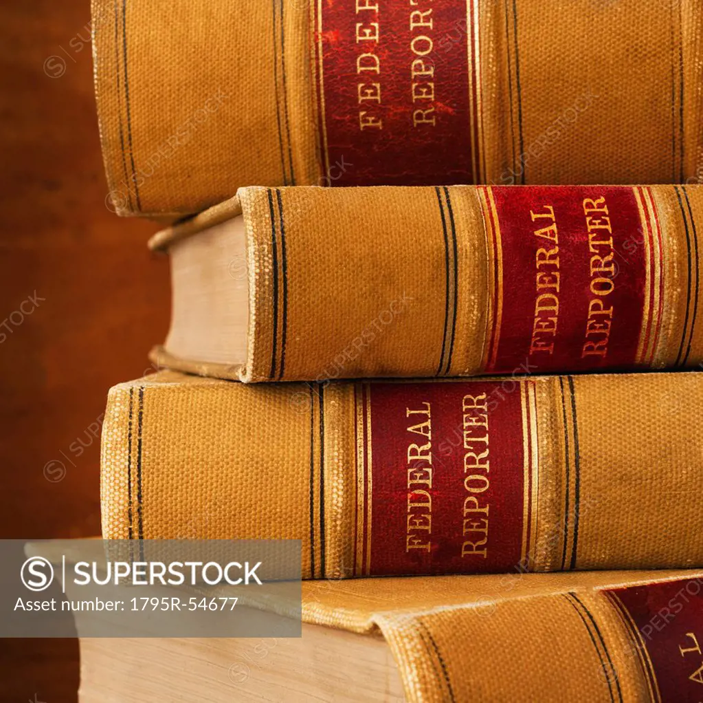 Close_up of lawyer books