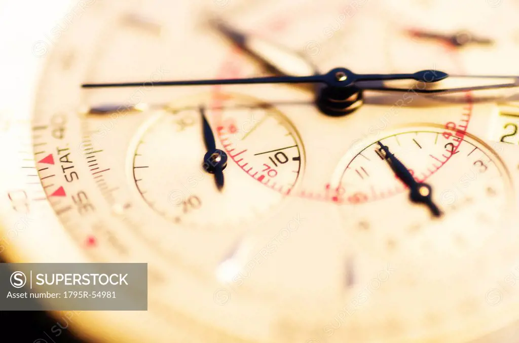 Close up of antigue clock face