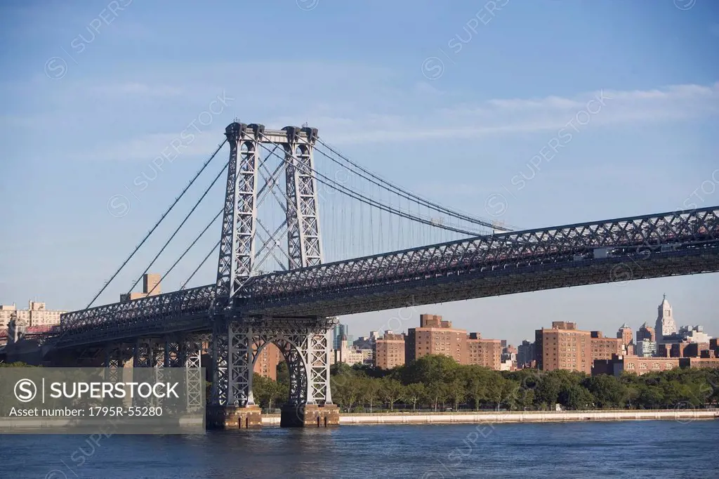 USA, New York State, New York City, Manhattan, Williamsburg Bridge