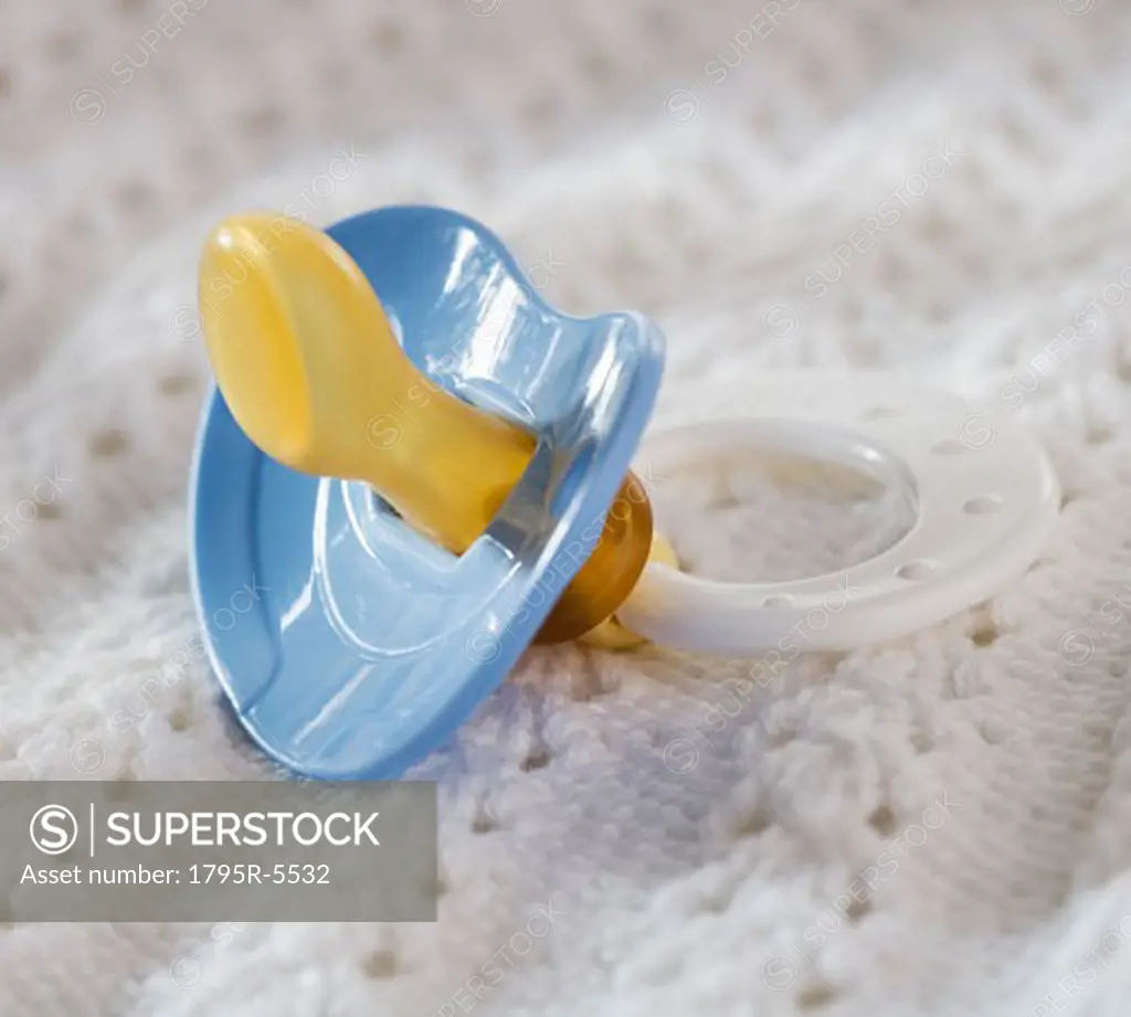 Close-up of baby's pacifier