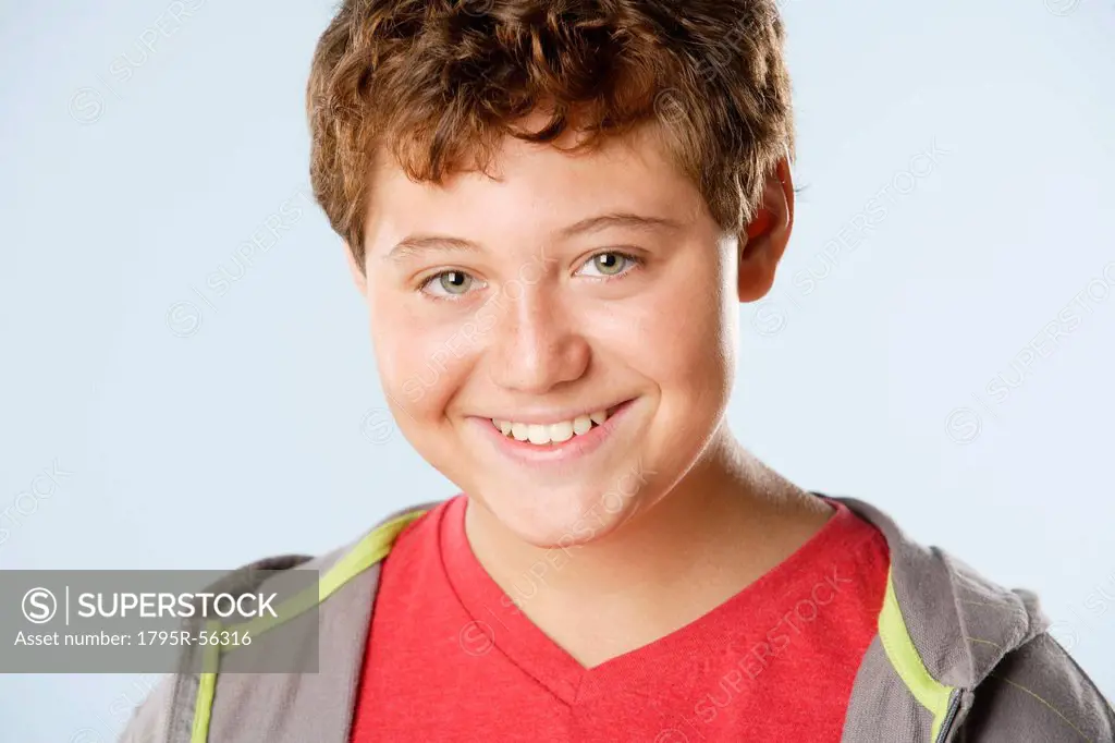 Studio portrait of boy 12_13