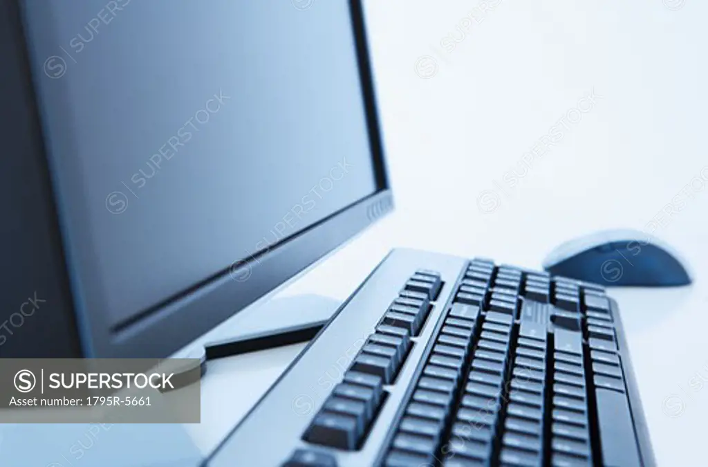 Close-up of computer on desk