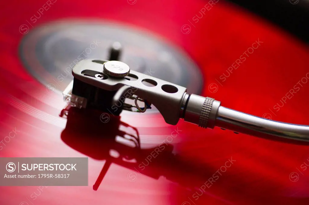 Detail of record player