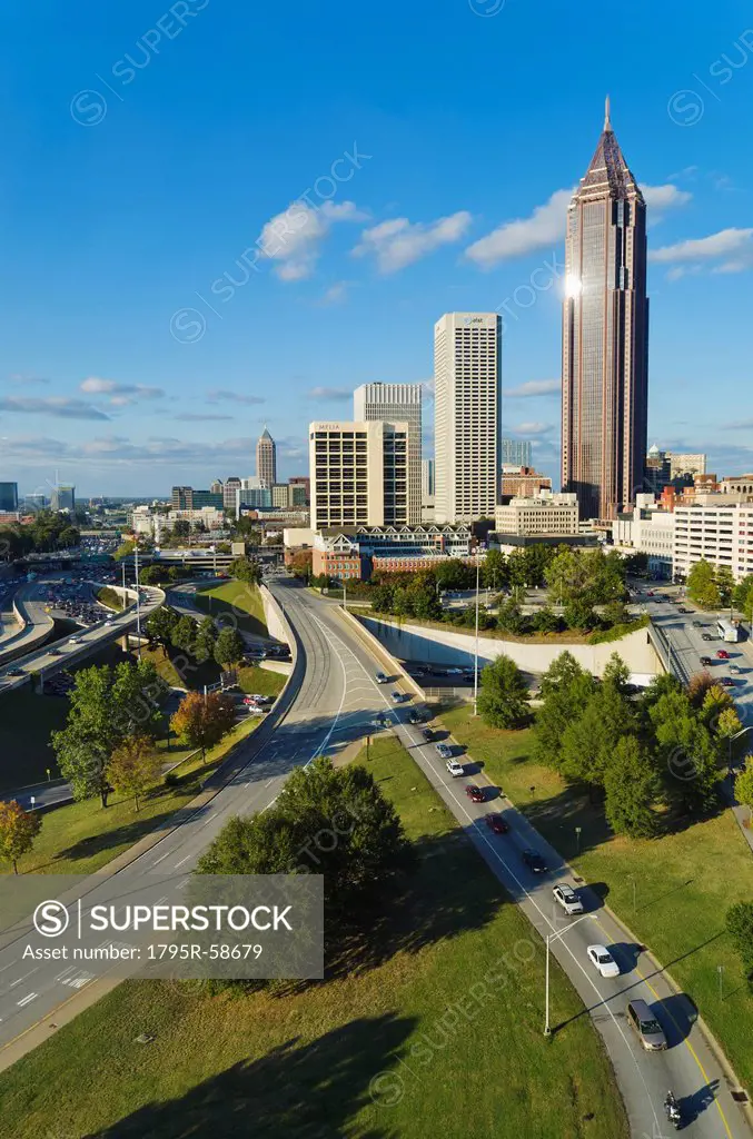 USA, Georgia, Atlanta, View of downtown