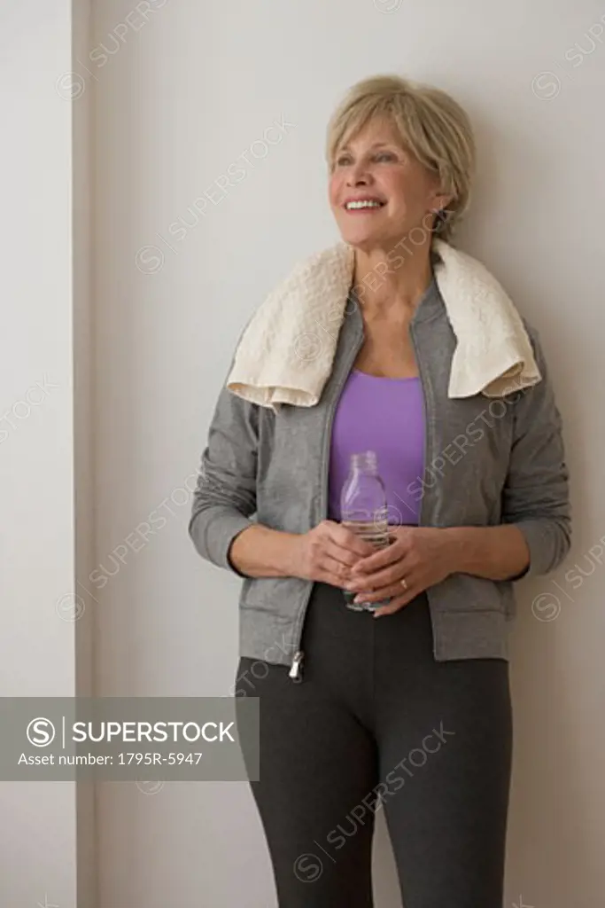 Portrait of senior woman wearing athletic gear