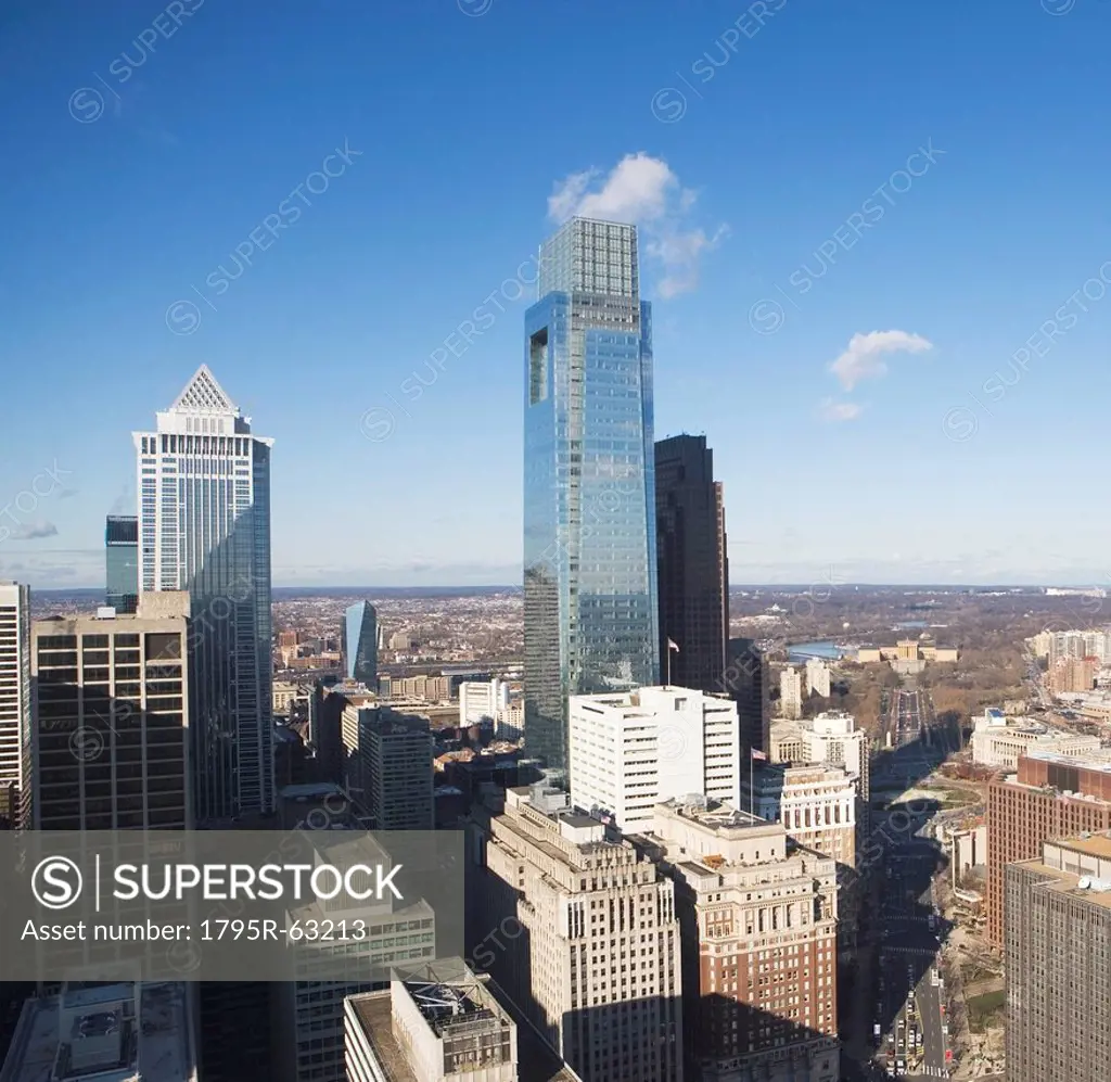 USA, Pennsylvania, Philadelphia, skyscrapers