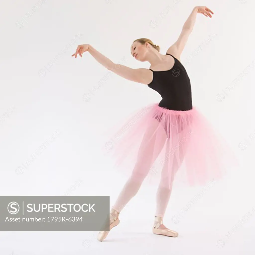 Female ballet dancer dancing