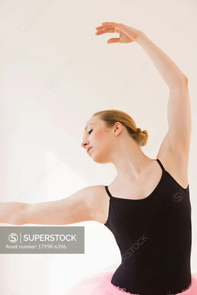 Close-up of female ballet dancer