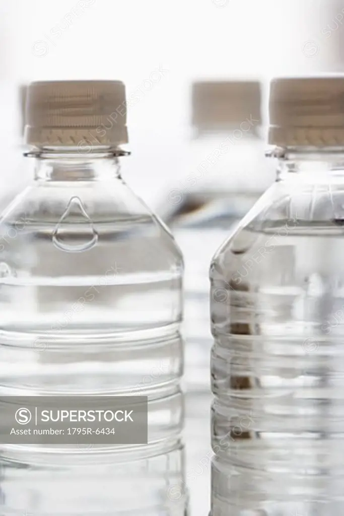 Close-up of bottled water