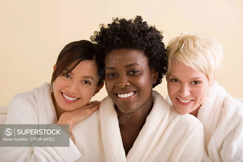 Portrait of three woman in spa