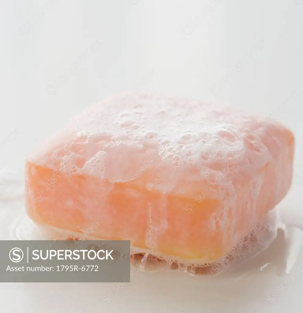 Sudsy bar of soap