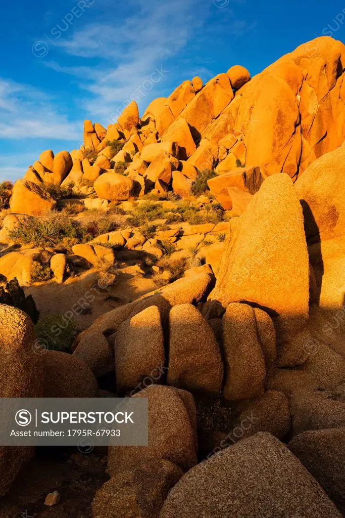 USA, California, Joshua Tree National Park, Rock formations