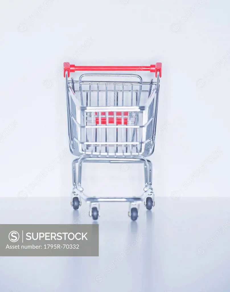 Studio shot of shopping cart