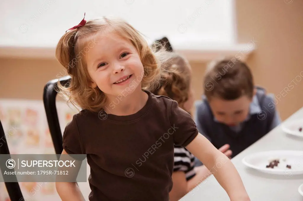 Portrait of girl 2_3 in kindergarten