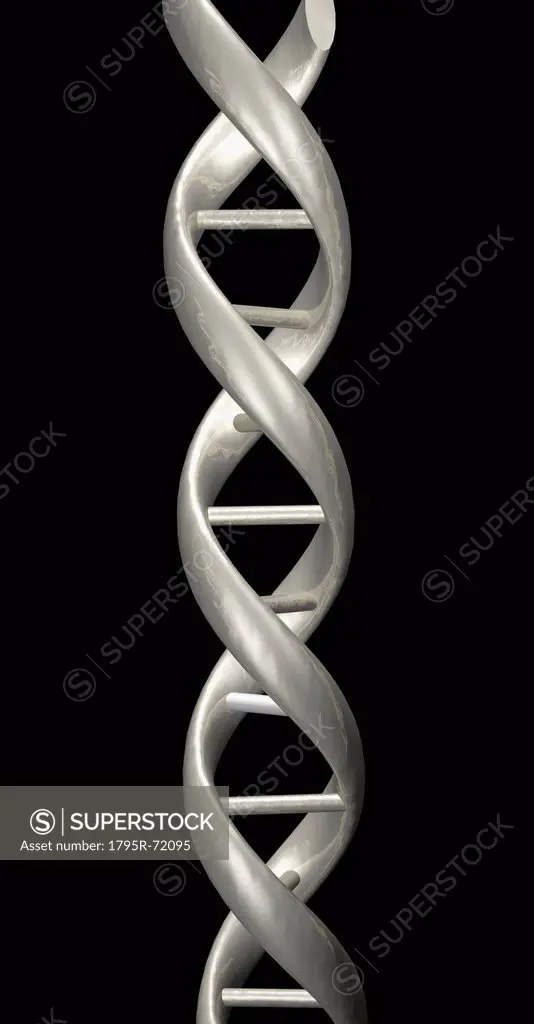 Digitally generated image of helix structure