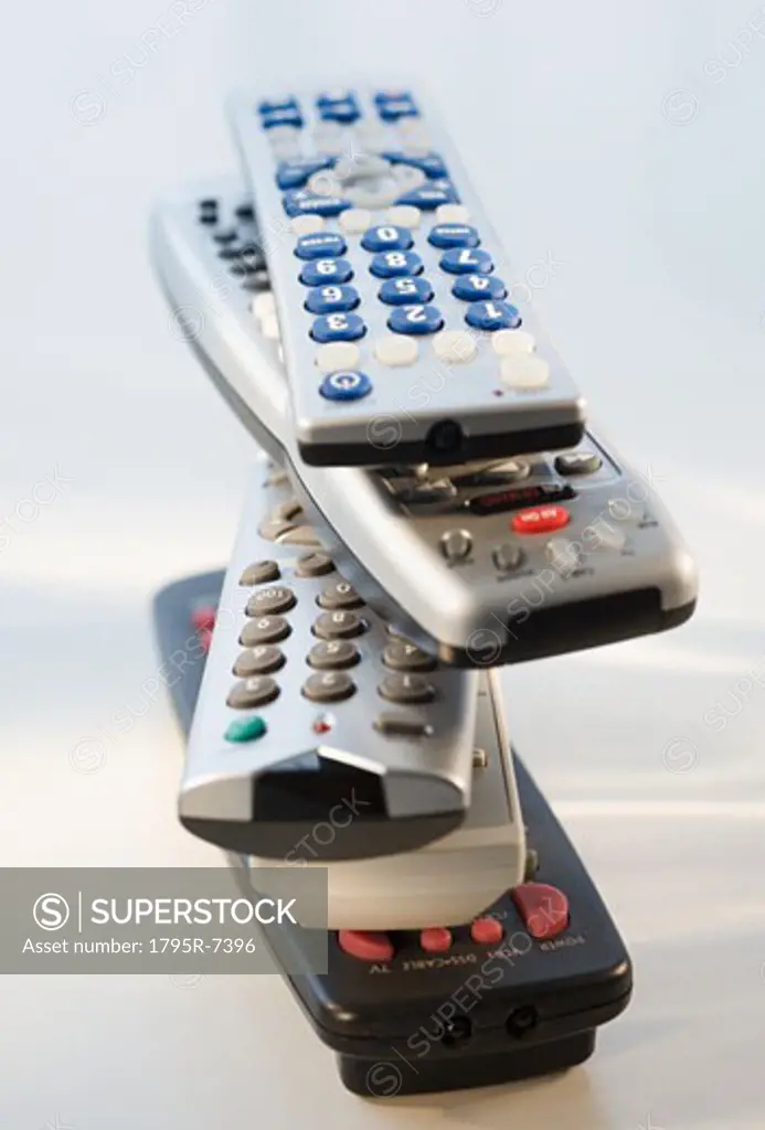Stack of remote controls