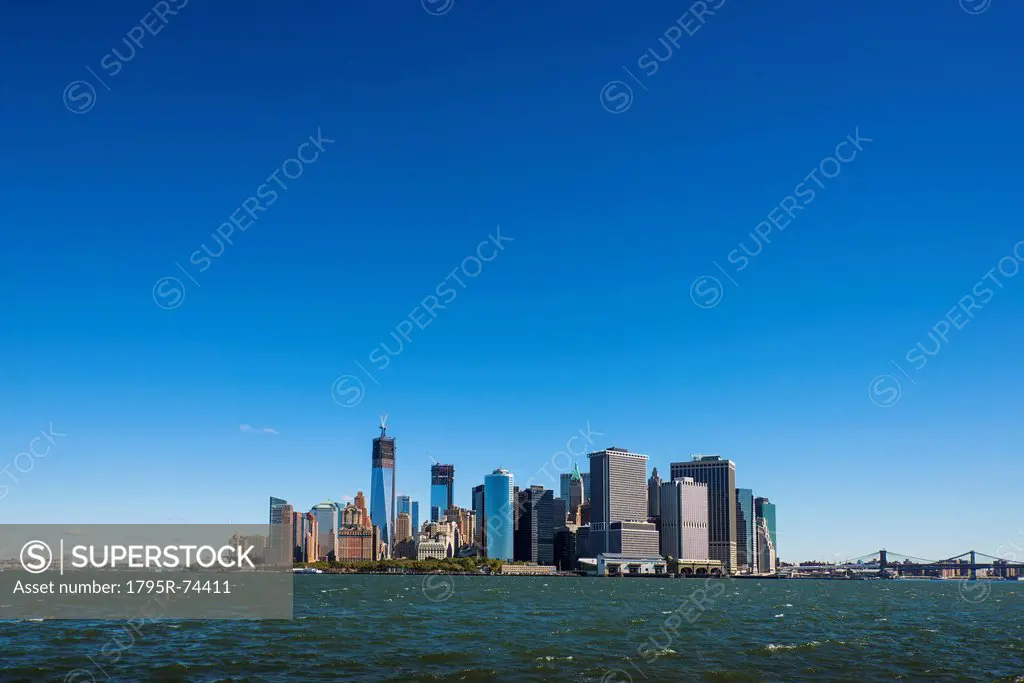 Panoramic view of Lower Manhattan