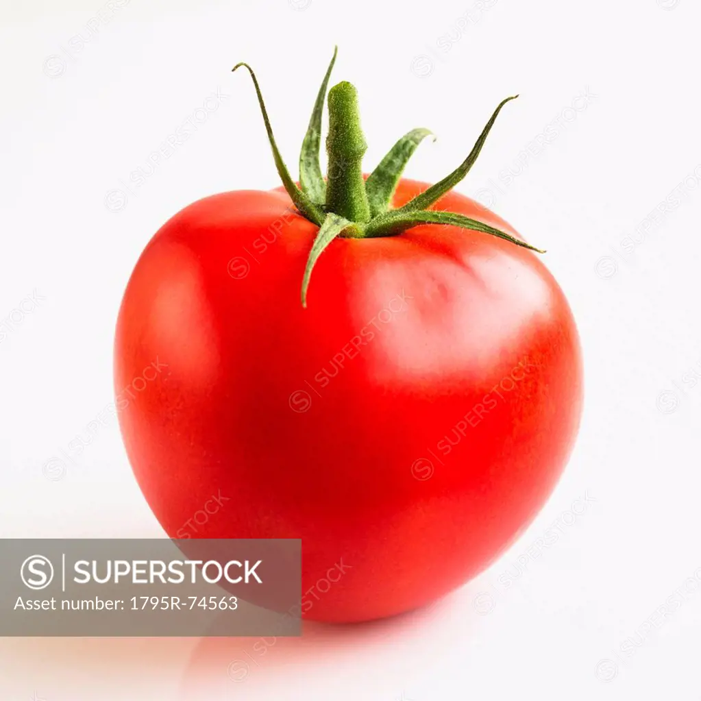 Tomato on white background, studio shot