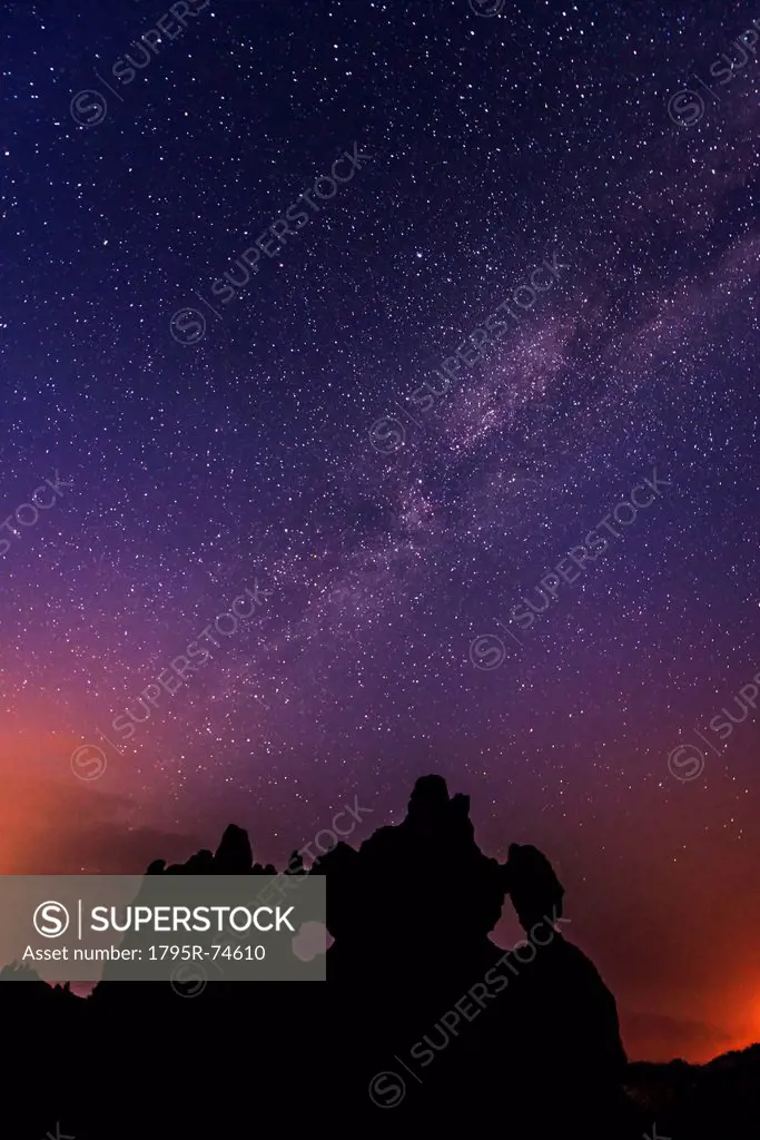 Milky Way above canyon