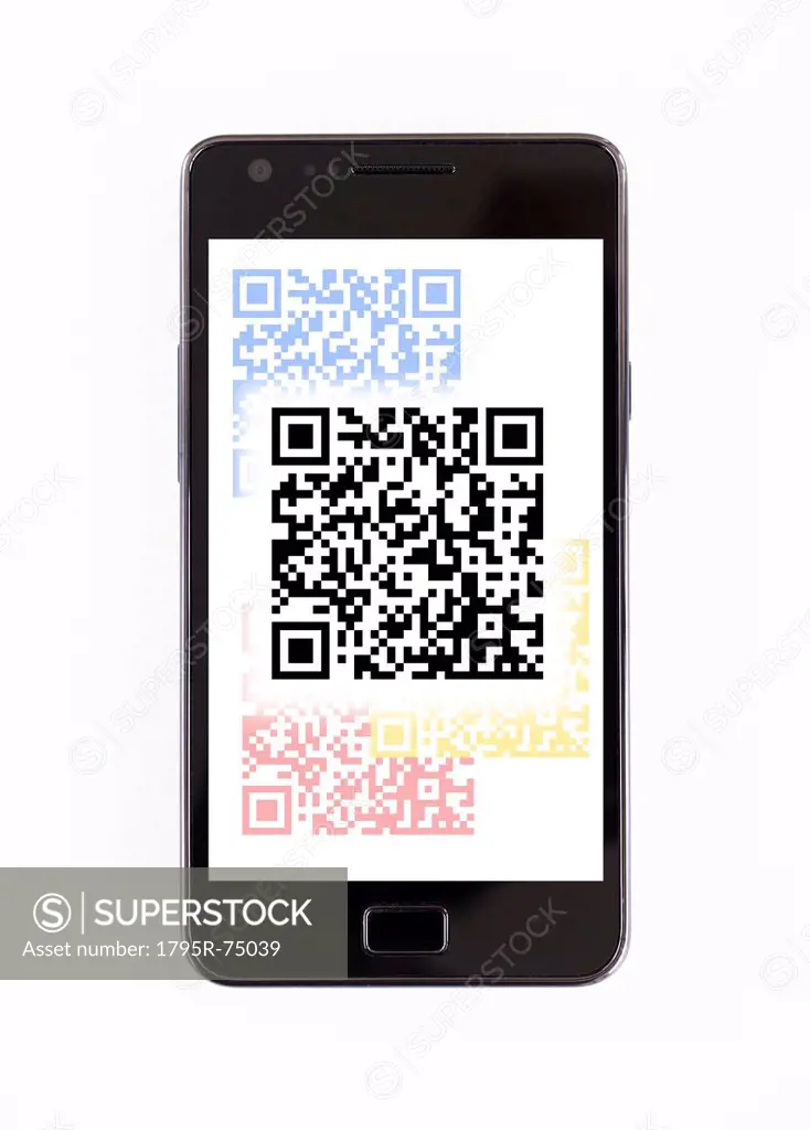 Barcode on mobile phone