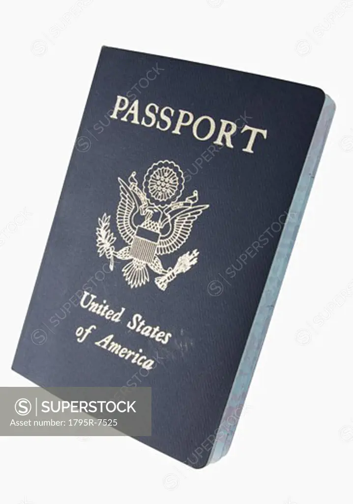 Close-up of United States passport