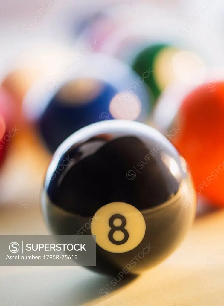 Studio Shot of billiard ball