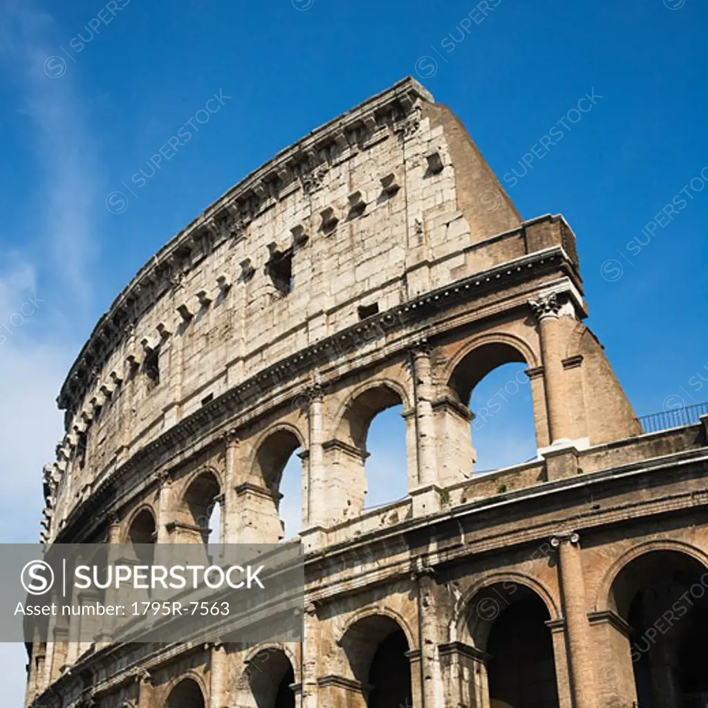 Low angle view of the Colosseum, Italy