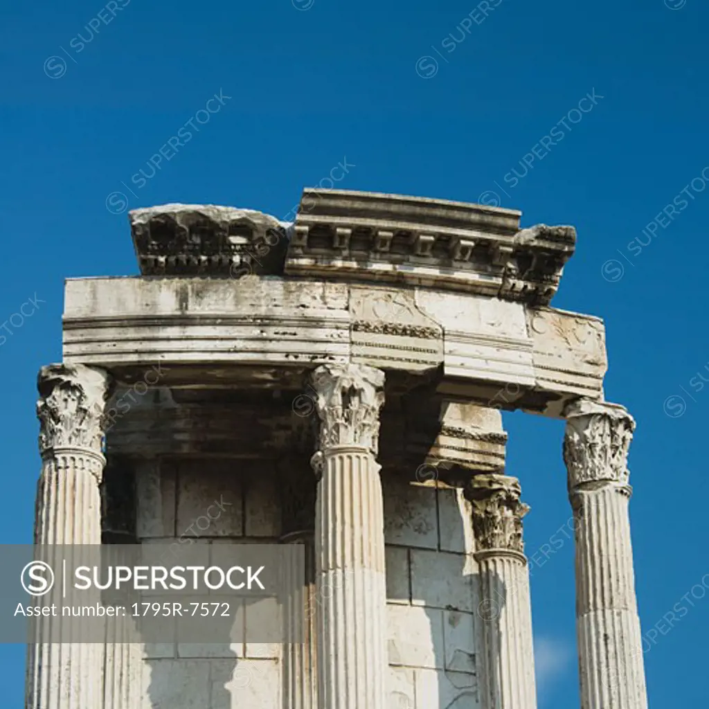 Close-up of Temple of Vesta, Roman Forum, Italy