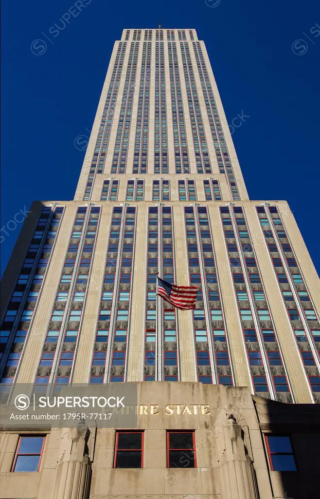Low angle view of Empire State Building